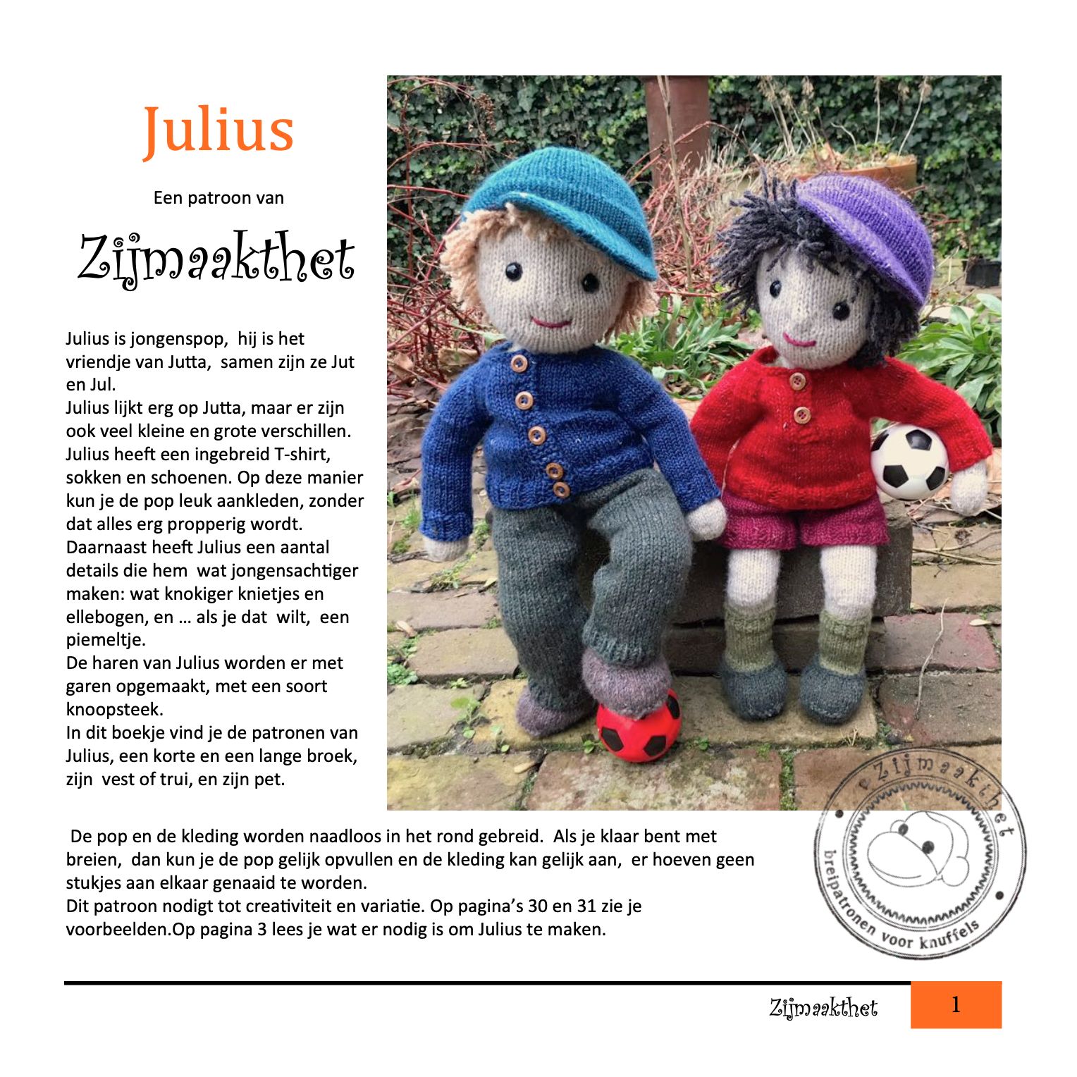 Patronenboekje Zij maakt het Julius