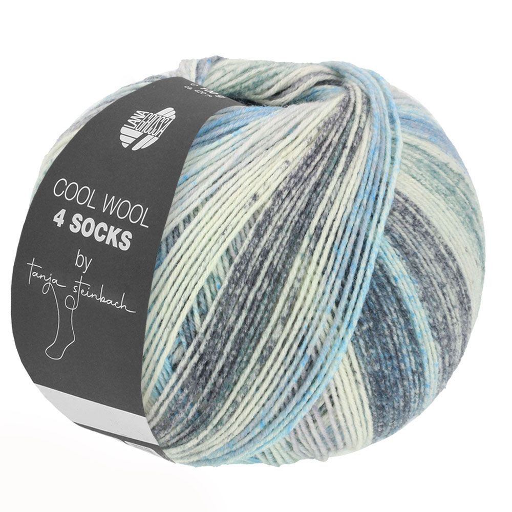 Lana Grossa Cool Wool 4 Socks by Tanja Steinbach kleur 7751