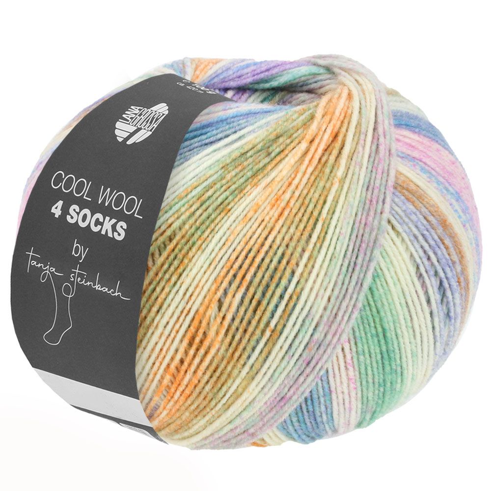 Lana Grossa Cool Wool 4 Socks by Tanja Steinbach kleur 7753