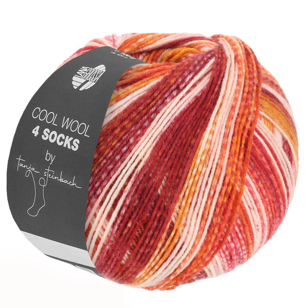Lana Grossa Cool Wool 4 Socks by Tanja Steinbach kleur 7755