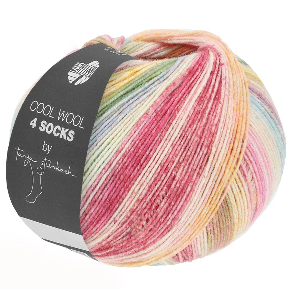 Lana Grossa Cool Wool 4 Socks by Tanja Steinbach kleur 7757