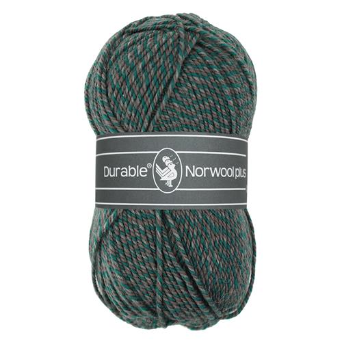 Durable Norwool Plus Sokkenwol 100 gram Kleur M433 Groen Melée