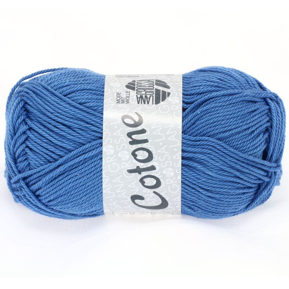 Lana Grossa Cotone kleur 11 Blau