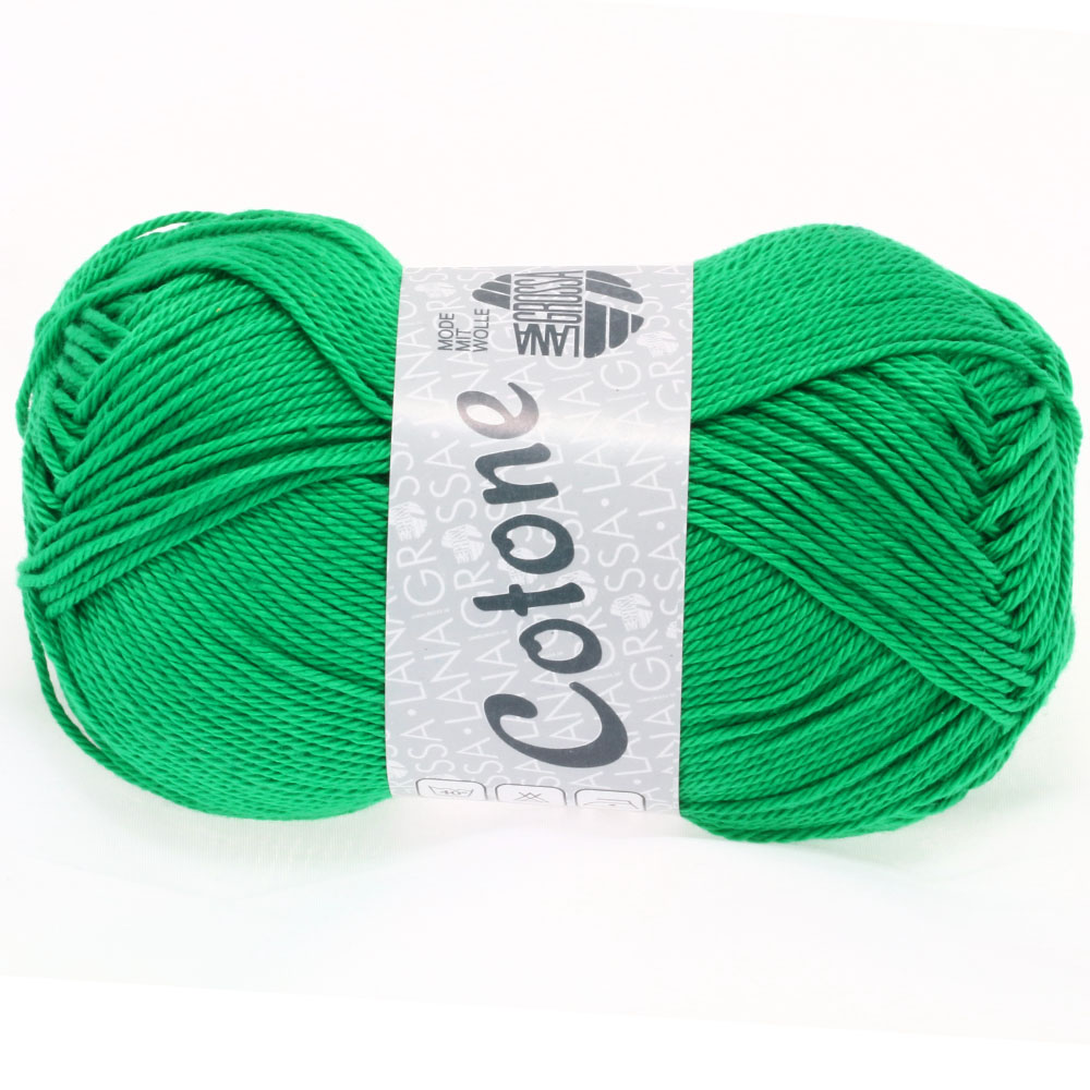 Lana Grossa Cotone kleur 15 Smaragd
