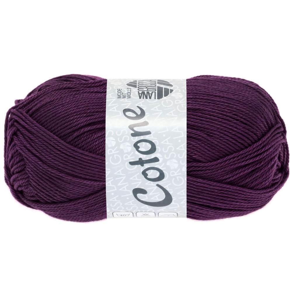Lana Grossa Cotone kleur 74 Brombeer