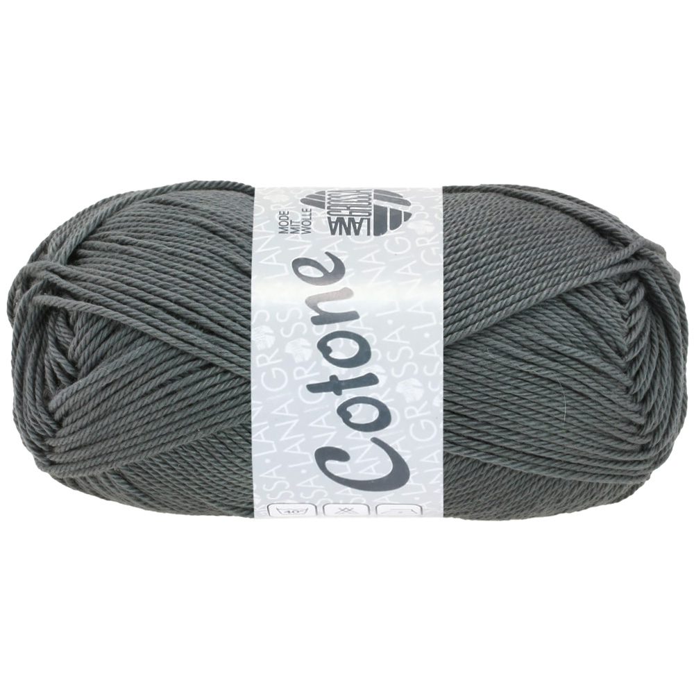 Lana Grossa Cotone kleur 114 Schiefergrau