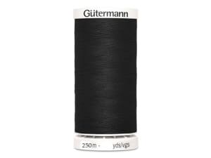 Gütermann naaigaren zwart 250 meter voor de prijs van 200 meter
