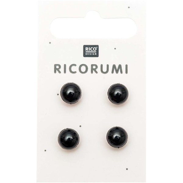 Aannaaiogen 8/5 mm Bruin-zwart 4 stuks