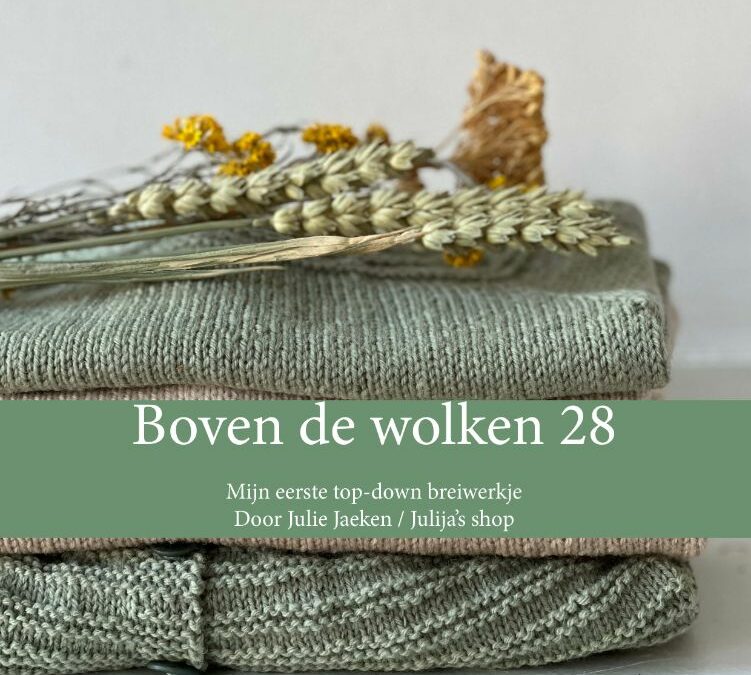 Boek Boven de wolken 28 Mijn eerste top-down breiwerkje Julie Jaeken