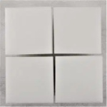 Kubus schuimrubber 4 stuks kleur wit 9 x 9 cm