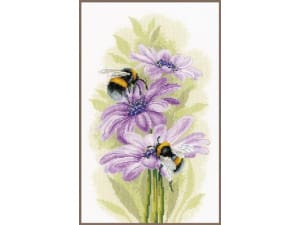 Borduurpakket Lanarte telpakket Dansende bijen 22 x 33 cm
