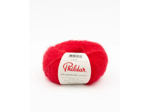 Phil Mohair Soie kleur 1234 Rouge