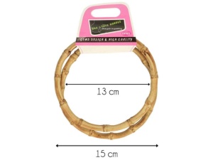Handvat Bamboo rond 15 cm