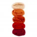 Europese Merino Lontwol - Kleurset 02 Orange-Red (5x10 gram)