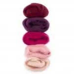 Europese Merino Lontwol - Kleurset 03 Dark Red-Pink (5x10 gram)