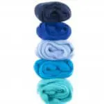 Europese Merino Lontwol - Kleurset 05 Blue - Turquoise (5x10 gram)