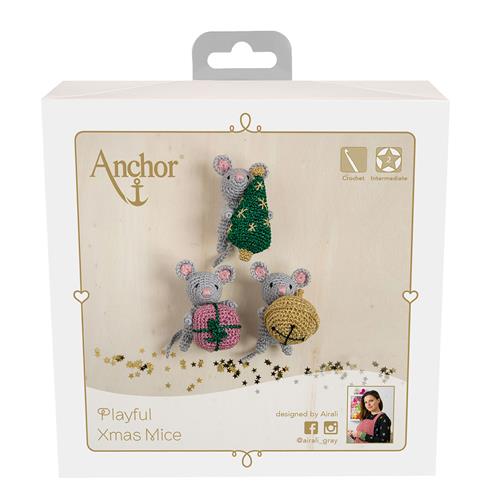 Anchor haakpakket Playful Xmas Mice A28C010-09061