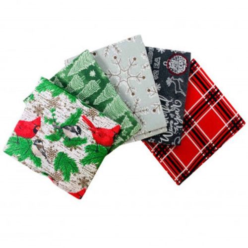 Fabbies Fat Quarter Bundle Xmas | Comfort & Joy | FQ5COMFORT&JOY 5 x 45 x 55 cm