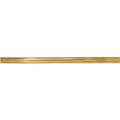 Restyle Lurex lint kleur 722 Goud met rood randje 10 mm