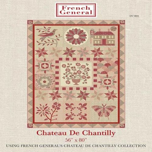 Quiltpatroon Chateaux de Chantilly Sampler 56inch x 80inch French General