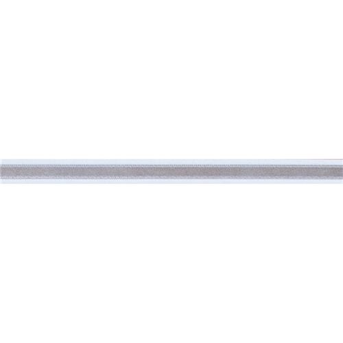 Satijn band 6 mm kleur zilver rol 10 meter