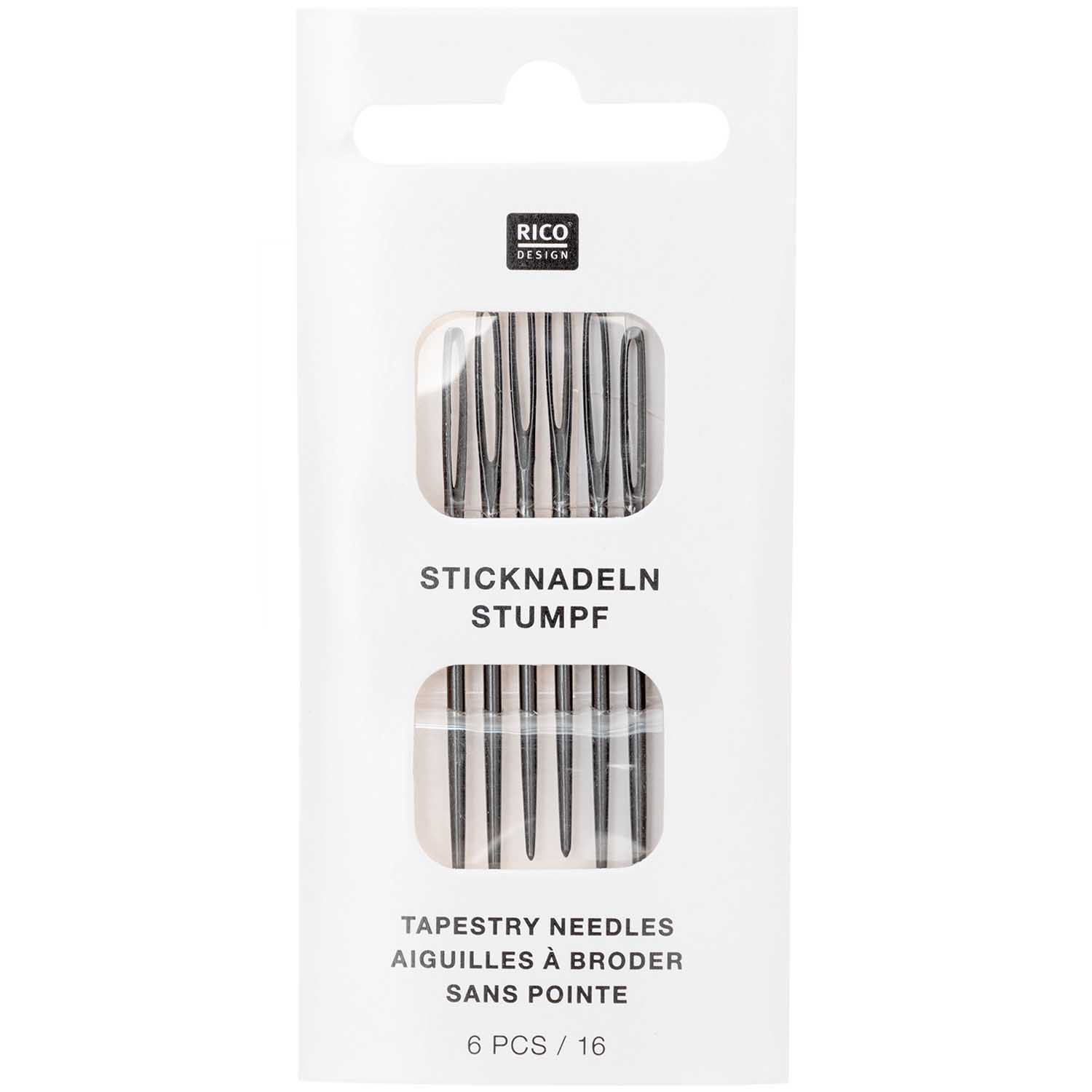 Borduurnaalden Rico stomp 6 st no 16 kleur zwart