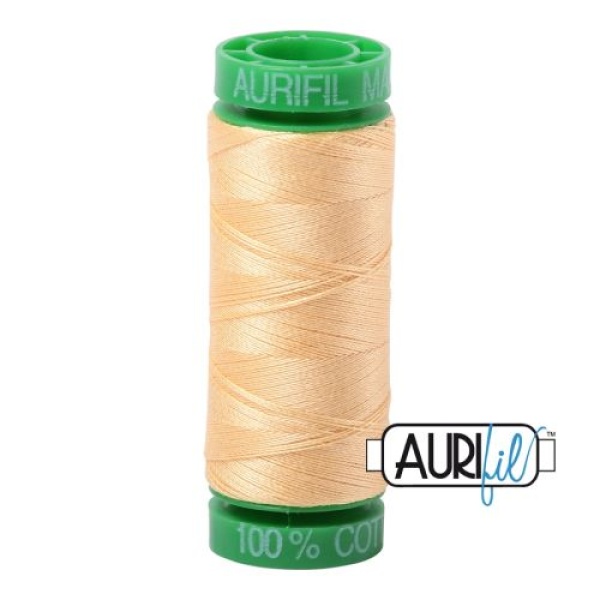 Aurifil Cotton Mako 40 kleur 2130 Medium Butter 150 meter