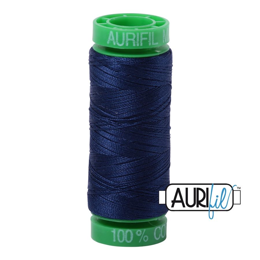 Aurifil Cotton Mako 40 kleur 2784 Dark Navy 150 meter