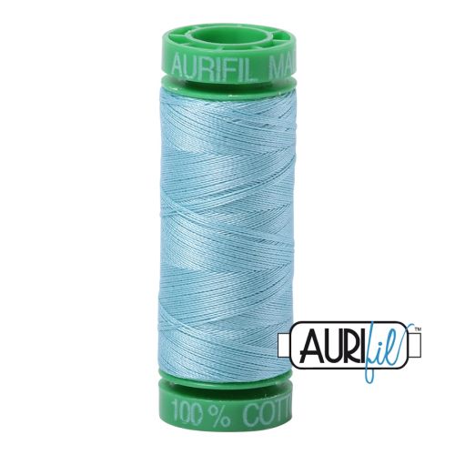 Aurifil Cotton Mako 40 kleur 2805 Light Grey Turquoise 150 meter