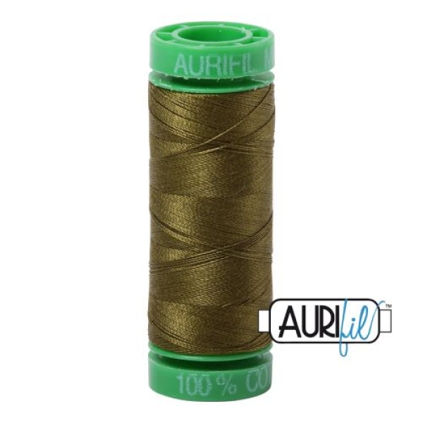 Aurifil Cotton Mako 40 kleur 2887 Very Dark Olive 150 meter