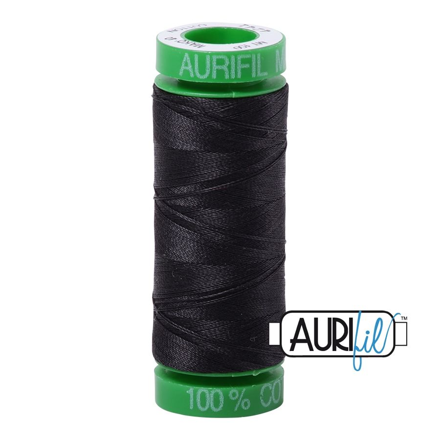Aurifil Cotton Mako 40 kleur 4241 Very Dark Grey 150 meter