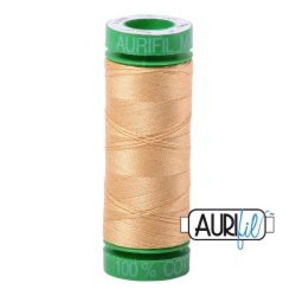 Aurifil Cotton Mako 40 kleur 5001 Ocher Yellow 150 meter
