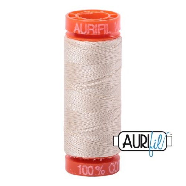 Aurifil Cotton Mako 50 kleur 2310 Light Beige 200 meter