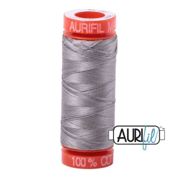Aurifil Cotton Mako 50 kleur 2620 Stainless Steel 200 meter