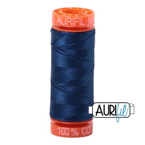 Aurifil Cotton Mako 50 kleur 2783 Medium Delft Blue 200 meter
