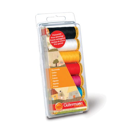 Gütermann C Ne 50 Katoen 100 meter set 7 kleuren