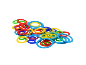 Lana Grossa Knitpro Stekenmarkeerders Ring rood blauw geel groen