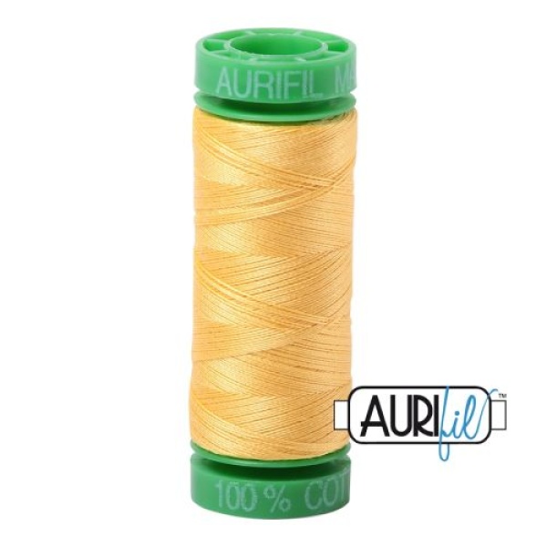 Aurifil Cotton Mako 40 kleur 1135 Pale Yellow 150 meter