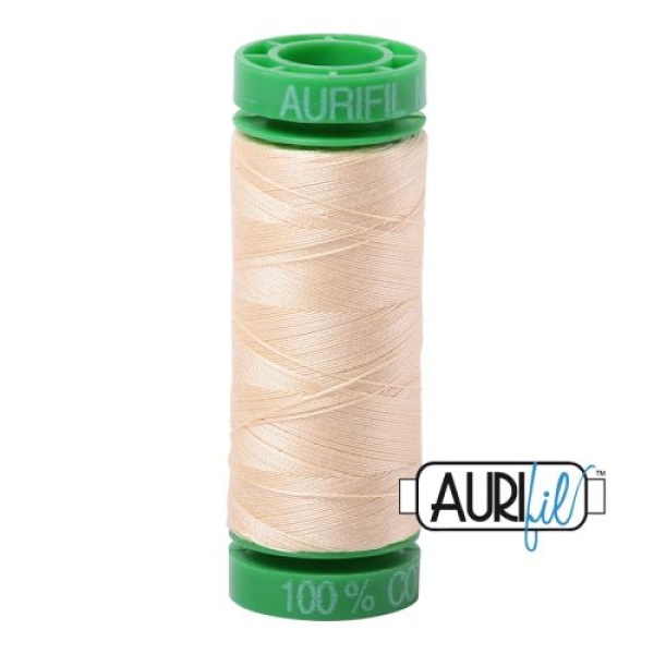 Aurifil Cotton Mako 40 kleur 2123 Butter 150 meter
