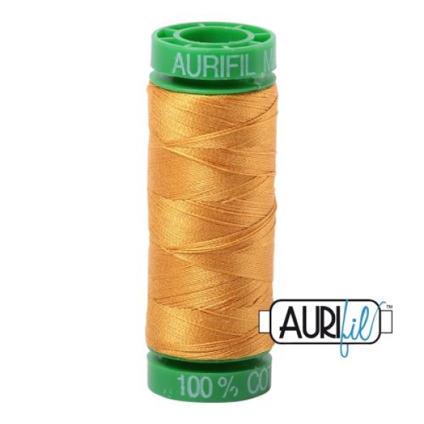 Aurifil Mako 40 kleur 2140 Orange Mustard 150 meter Cotton