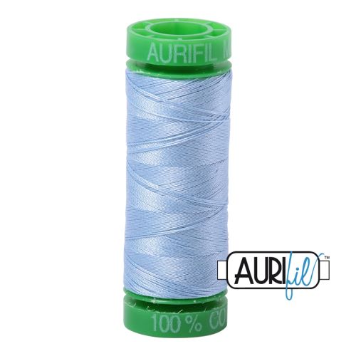 Aurifil Mako 40 kleur 2715 Robins Egg 150 meter Cotton