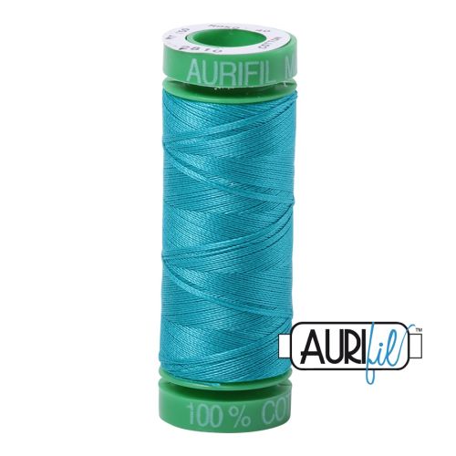 Aurifil Mako 40 kleur 2810 Turquoise 150 meter Cotton