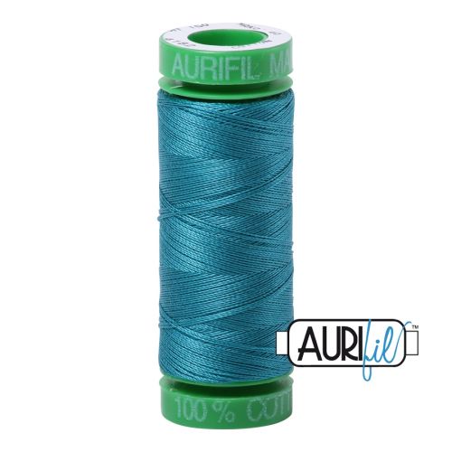 Aurifil Mako 40 kleur 4182 Dark Turquoise 150 meter Cotton