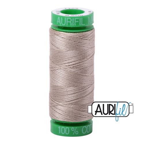 Aurifil Mako 40 kleur 5011 Rope Beige 150 meter Cotton