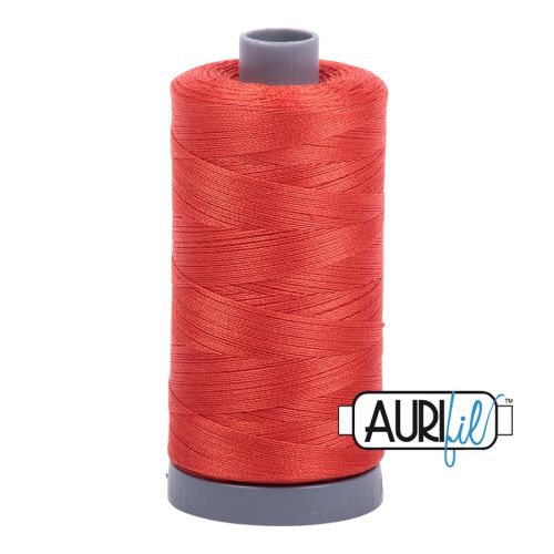 Aurifil Cotton Mako 28 kleur 2245 Red Orange 750 meter