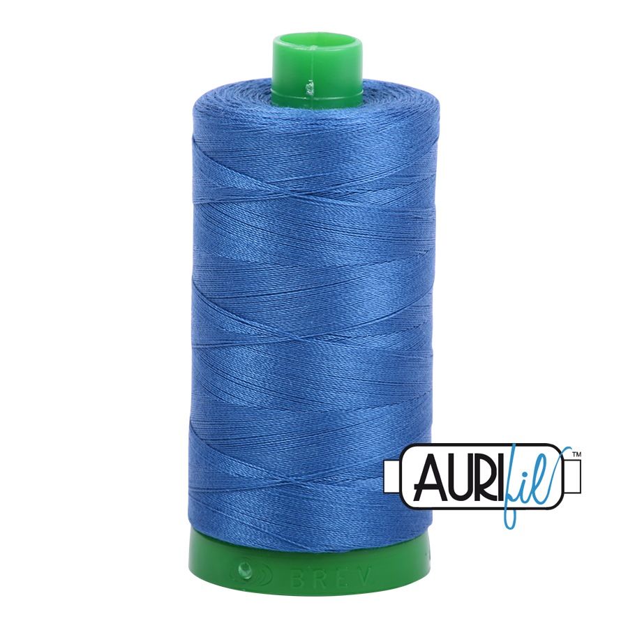 Aurifil Cotton Mako 40 kleur 2730 Delft Blue 1000 meter