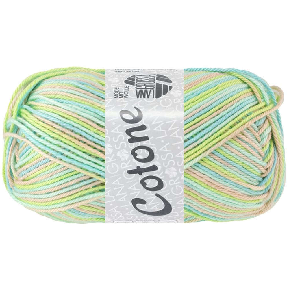 Lana Grossa Cotone Neon print vintage kleur kleur 359