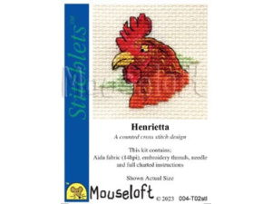 Mouseloft borduurpakketje 5 x 5 cm Henrietta de haan T02