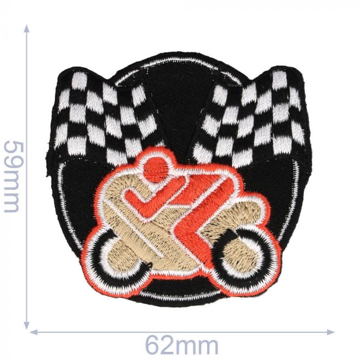 Applicatie Motor oranje 62 x 59 mm