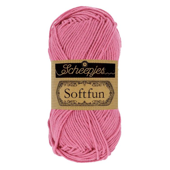 Scheepjes Softfun uni kleur 2480 Pink